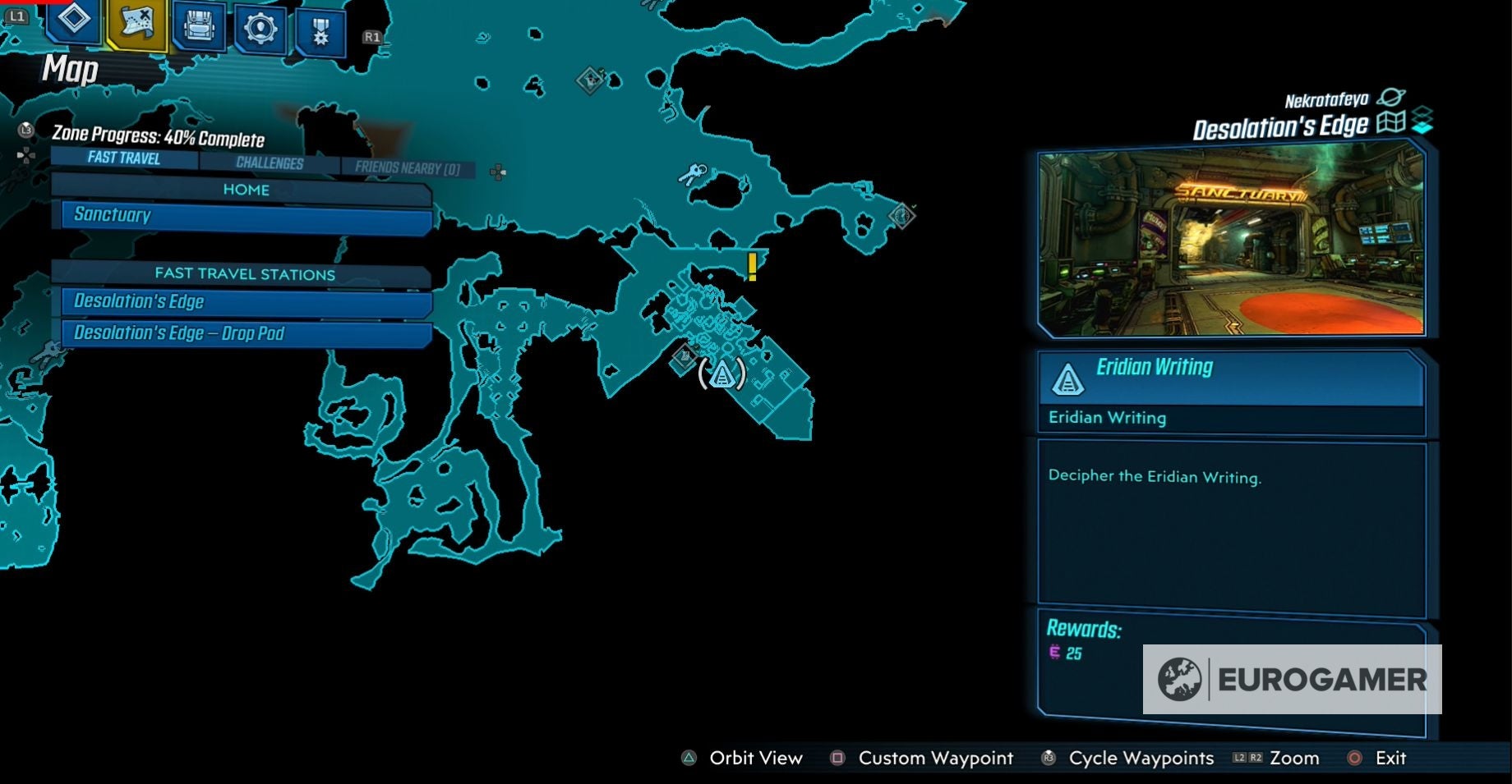 Borderlands 3 Eridian Writing locations explained